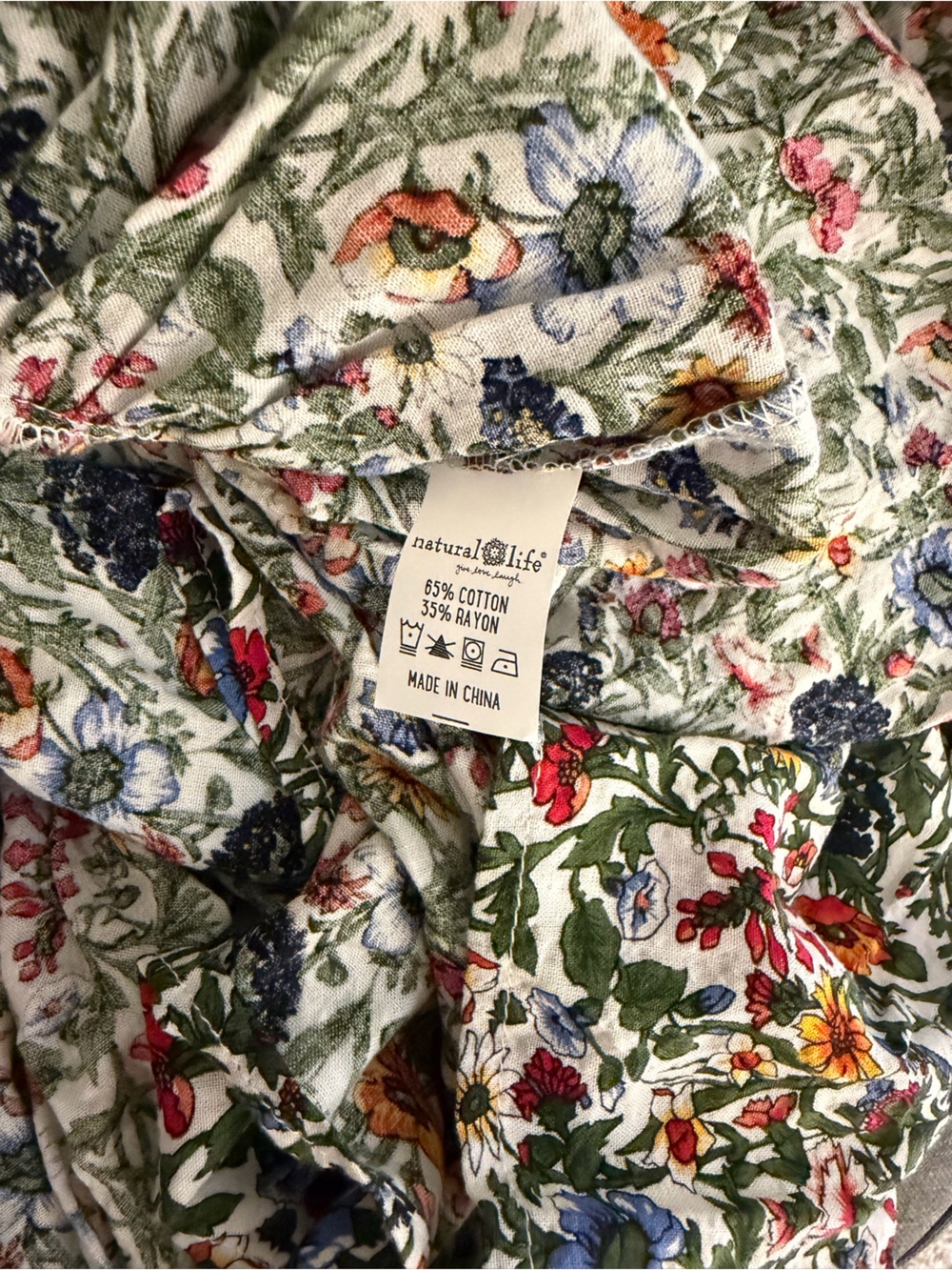 Natural Life Floral Maxi Dress, size large. - Picture 8 of 8